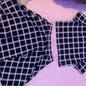 Two Piece, Skirt & Crop Top Set